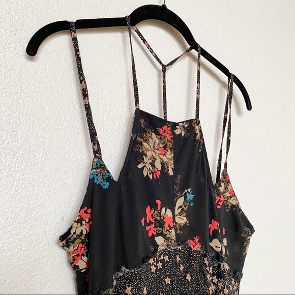Free People Patchwork Crescent Slip Dress Size XS - Picture 5 of 14